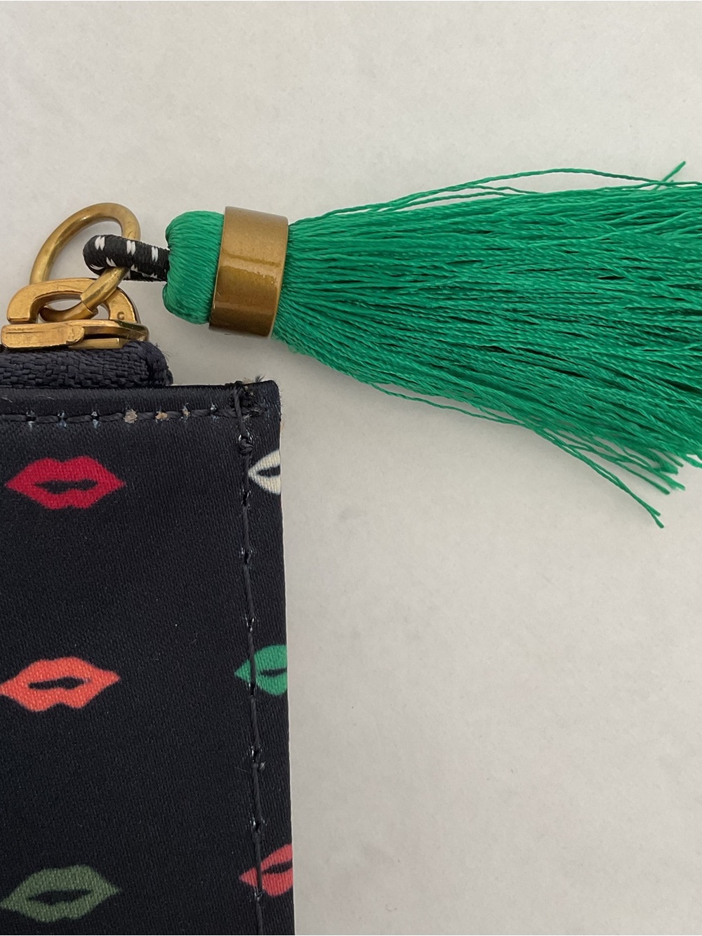 J. Crew Lips Print Clutch Navy NWT - Picture 2 of 5